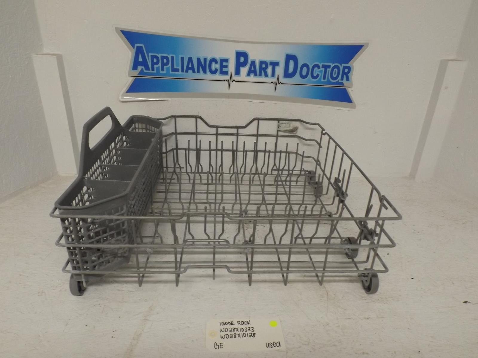 GE Dishwasher WD28X10333 WD28X10128 Lower Rack Used GE Dishwasher WD28X10333 WD28X10128 Lower Rack Used